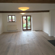 The Hall wtih Engineered Oak finished with a white UV Oil.